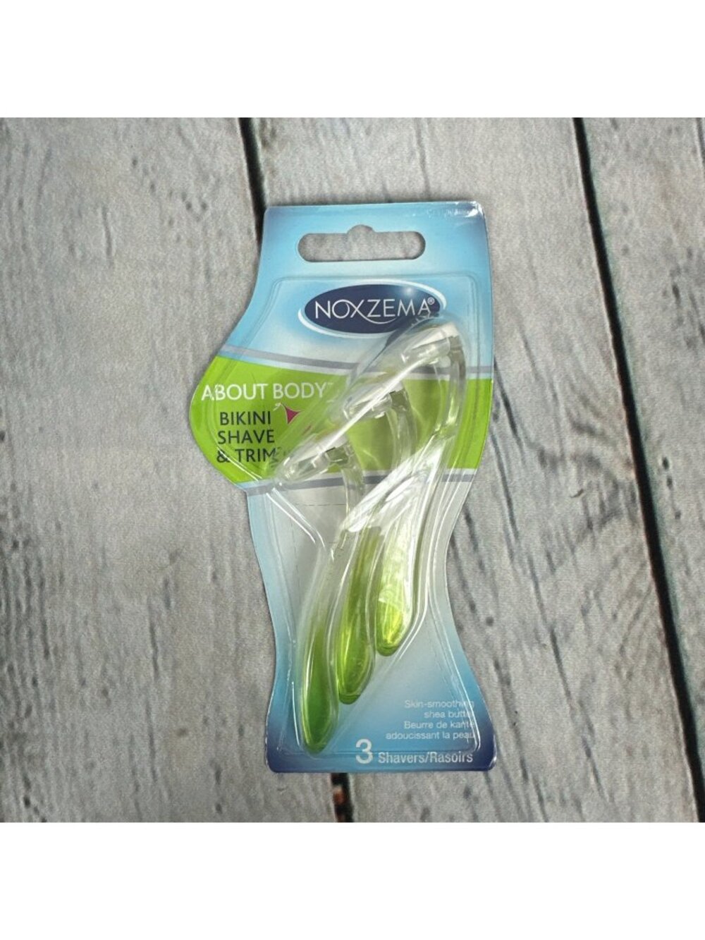 1-Pack of 3 Razors ] Noxzema Bikini Shave & Trim Razor With Shea Butter